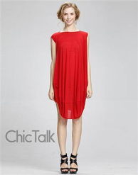 姜茶色茧型连衣裙 限量精品的简约魅力